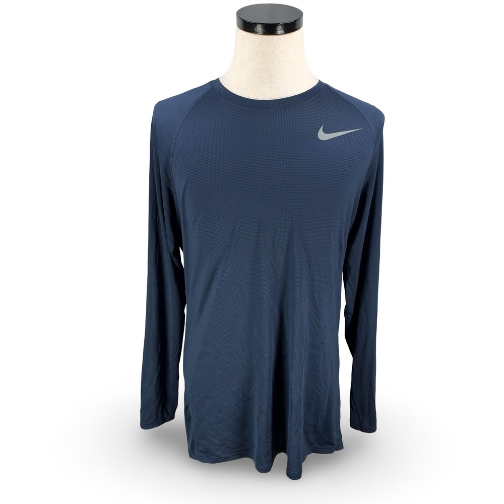 Nike Dri-FIT Penn State Player Issued Long Sleeve Shirt Navy Blue Kolin Dinkins